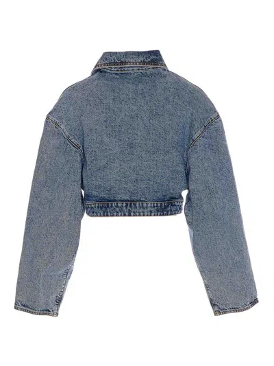 Alaïa Denim Spiral Jacket