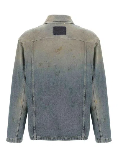 Golden Goose 'mackenzie' Denim Jacket Featuring Faded Effect In Blue