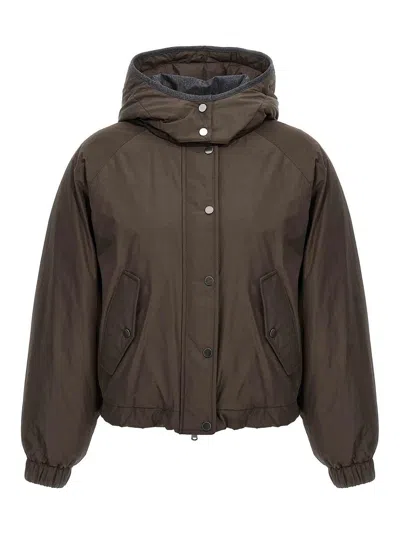 Brunello Cucinelli Cropped Down Jacket