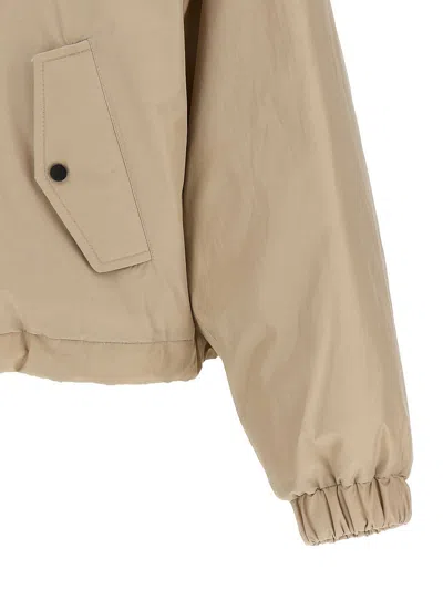 Brunello Cucinelli Cropped High Collar Quilted Jacket