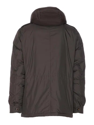 Moorer Long Sleeve Hooded Padded Jacket With Pockets