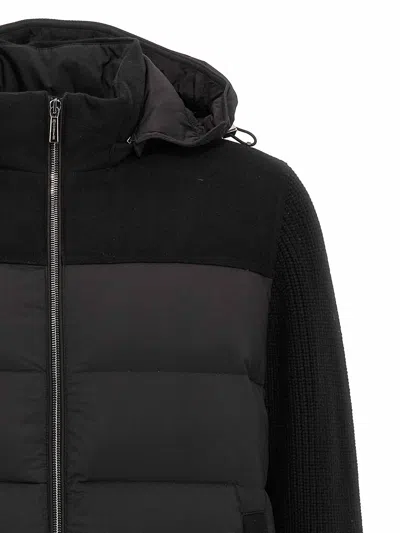 Moorer 'allori' Hooded Down Jacket In Black