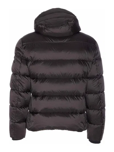 Moorer Asphalt Brett Down Jacket With Zip Closure In Brown