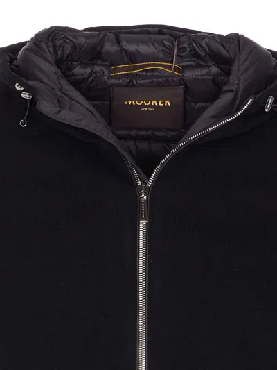 Moorer Long Sleeve Casual Jacket In Black