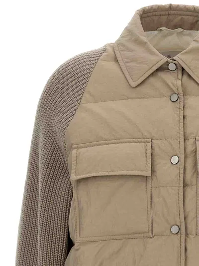 Brunello Cucinelli Two-material  Down Jacket