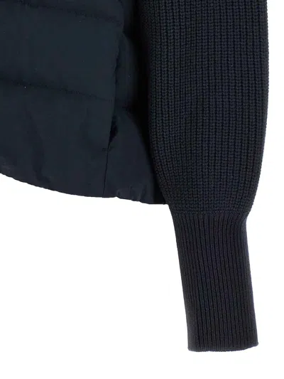 Brunello Cucinelli Padded Hooded Knit Down Jacket