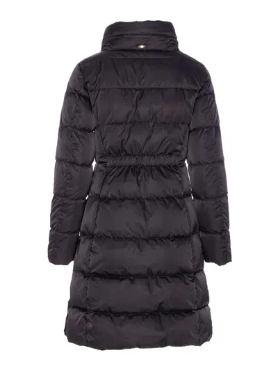 Herno Black Down Jacket With Frontal Zip Closure In Black