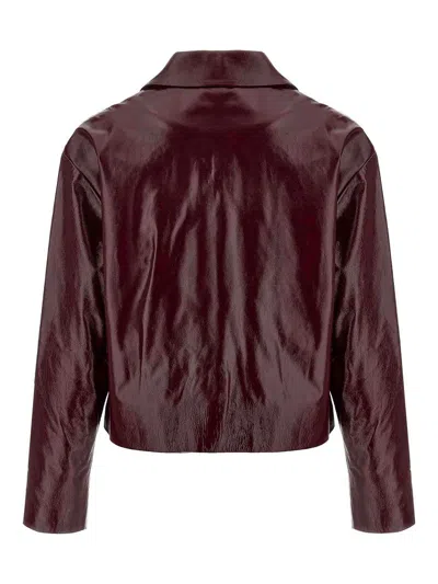 Self-portrait Craqu Leather Jacket