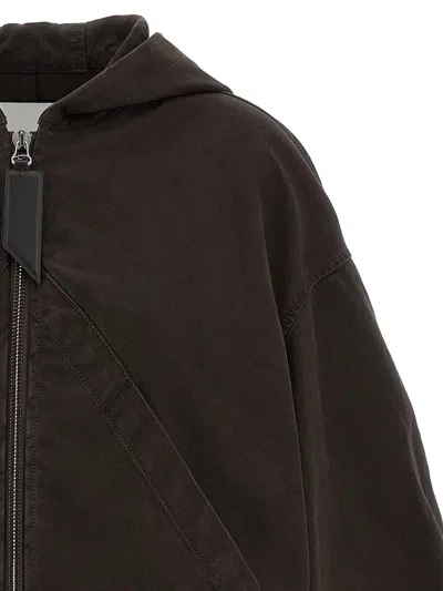 Attico Cotton Bomber Jacket Casual Jackets And Parka Brown