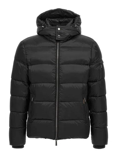 Moorer Quilted Hooded Jacket Removable Hood