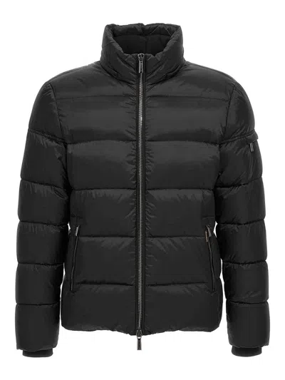 Moorer Quilted Hooded Jacket Removable Hood
