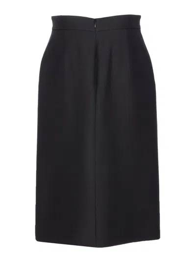 Valentino Garavani Women Skirt With Leather Details