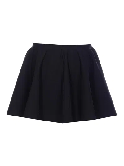 Alaïa Ribbed Flared Mid-rise Wool-blend Mini Skirt