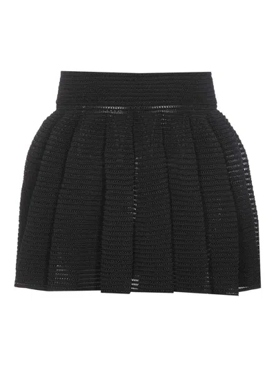 Alaïa Full Skirt With Pleated High Waist