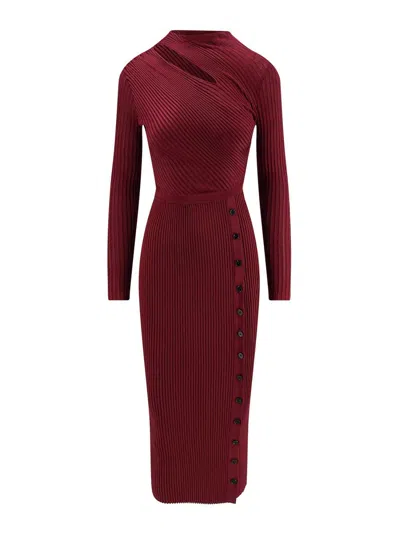Self-portrait Midi Dress With Cut-out
