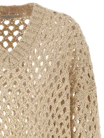 Brunello Cucinelli 'rustic Dazzling Net' Sweater