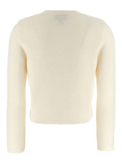 Apc A.p.c. Powder Merinos Sweater In White