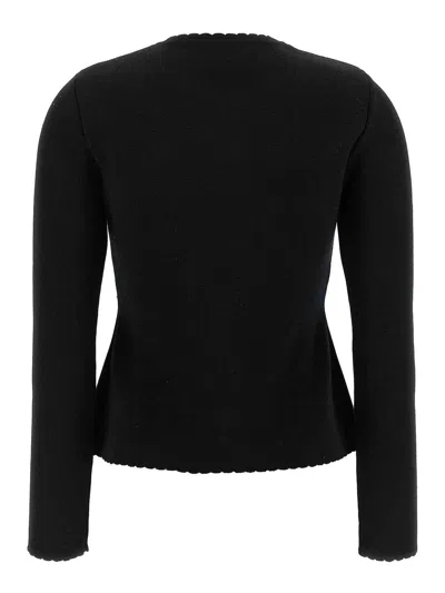 Moschino Chain Cardigan With Laced Hem