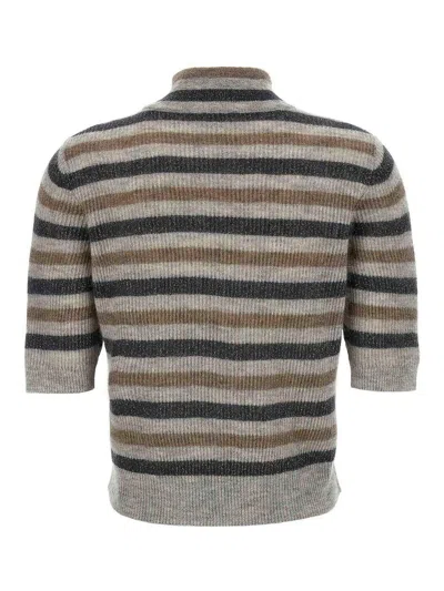 Brunello Cucinelli Lurex Wool Cropped Sweater