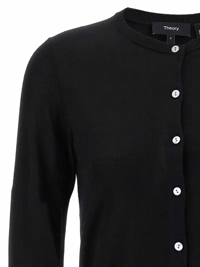 Theory Wool Cropped Cardigan