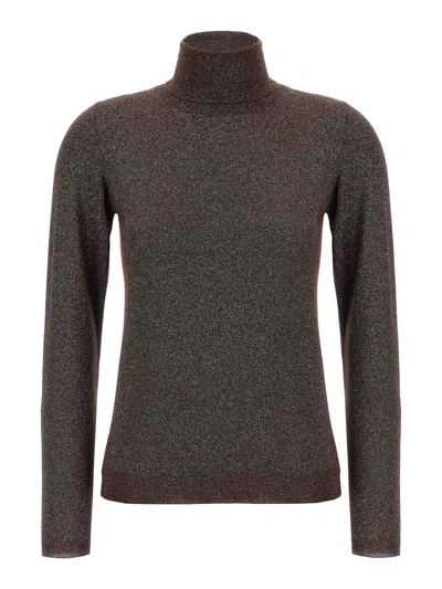 Brunello Cucinelli Shimmering High-neck Knit Sweater