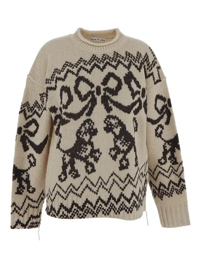 Acne Studios Round-neck And Long-sleeved Sweater
