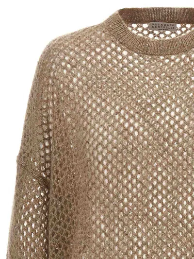 Brunello Cucinelli Mohair-blend Mesh Sweater