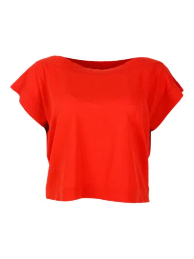 Malo Sweater Orange In Red