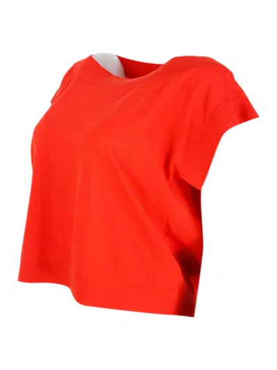 Malo Sweater Orange In Red