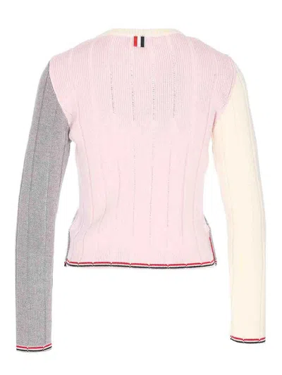 Thom Browne Virgin Wool Sweater In Gray