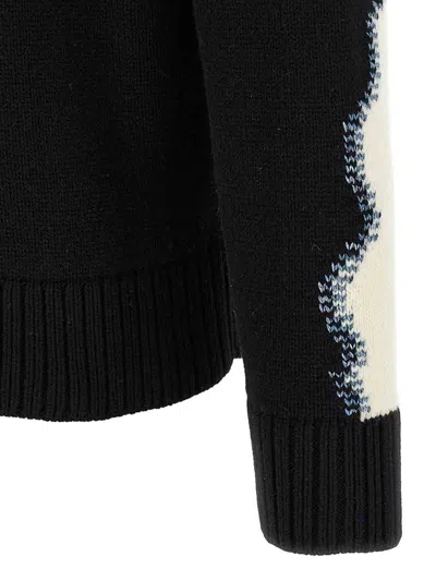 Dsquared2 Two-tone Crew Neck Sweater With Graphic Design