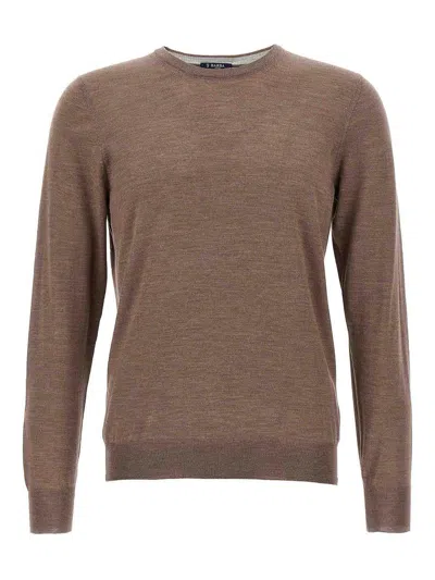 Barba Napoli Luxurious Wool-silk Blend Crew-neck Sweater