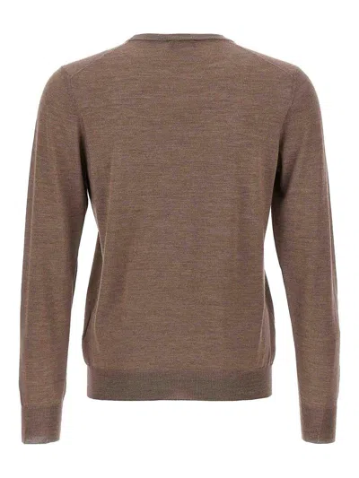 Barba Napoli Luxurious Wool-silk Blend Crew-neck Sweater