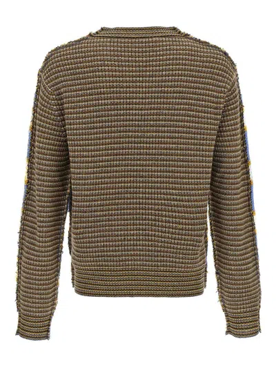 Marni Striped Pattern Round Neck Sweater