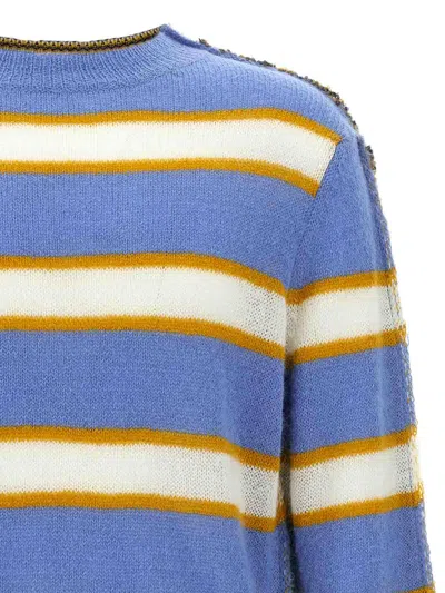 Marni Striped Pattern Round Neck Sweater