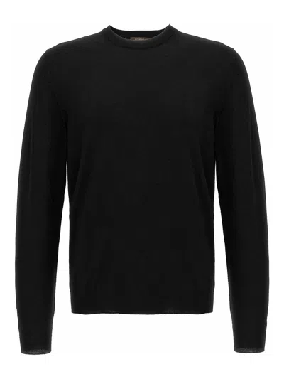 Zanone Crew Neck Wool Sweater With Ribbed Cuffs