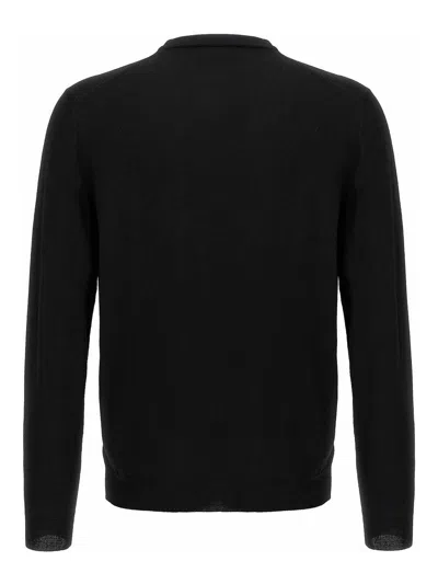 Zanone Crew Neck Wool Sweater With Ribbed Cuffs