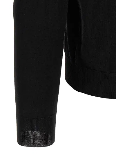 Zanone Crew Neck Wool Sweater With Ribbed Cuffs