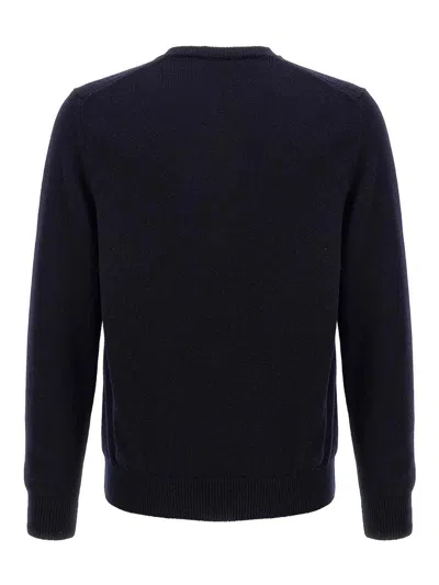 Zanone Crew Neck Wool Sweater With Ribbed Cuffs