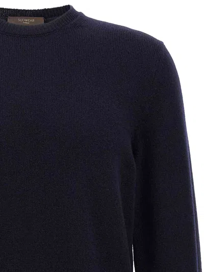 Zanone Crew Neck Wool Sweater With Ribbed Cuffs