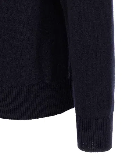 Zanone Crew Neck Wool Sweater With Ribbed Cuffs