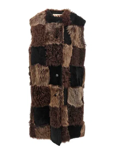 Marni Long Shearling Vest