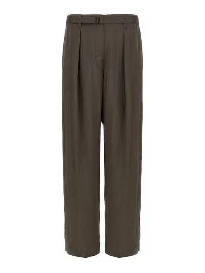 Lemaire Pleated Waistband Trousers With Practical Pockets