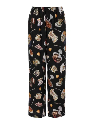 Moschino Pants Featuring Elastic Waistband Print