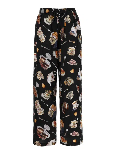 Moschino Pants Featuring Elastic Waistband Print