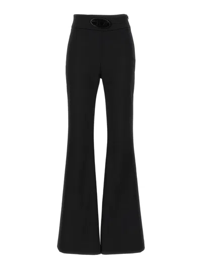Diesel P-erseus Wool Blend Trousers In Black