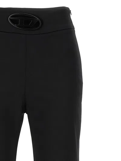 Diesel P-erseus Wool Blend Trousers In Black