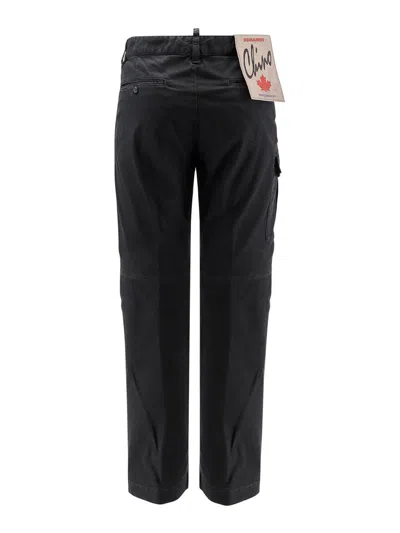 Dsquared2 Cotton Cargo Pant Trousers With Multiple Pockets