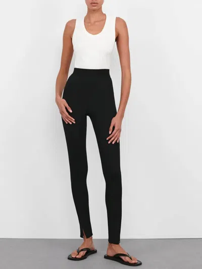 Wardrobe.nyc Opaque Front Zip Legging