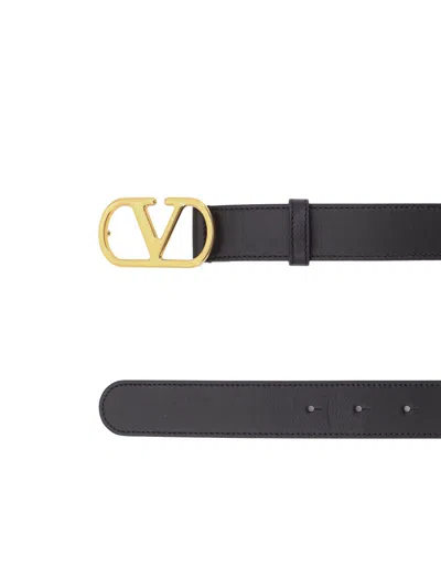 Valentino Vlogo Leather Belt